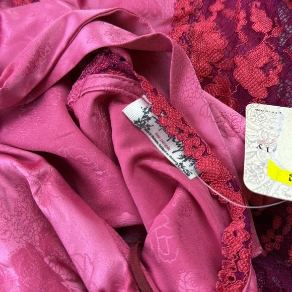 Free People Cocktail Hour Bodysuit / Velvet Rose N279-37 - Picture 5 of 5